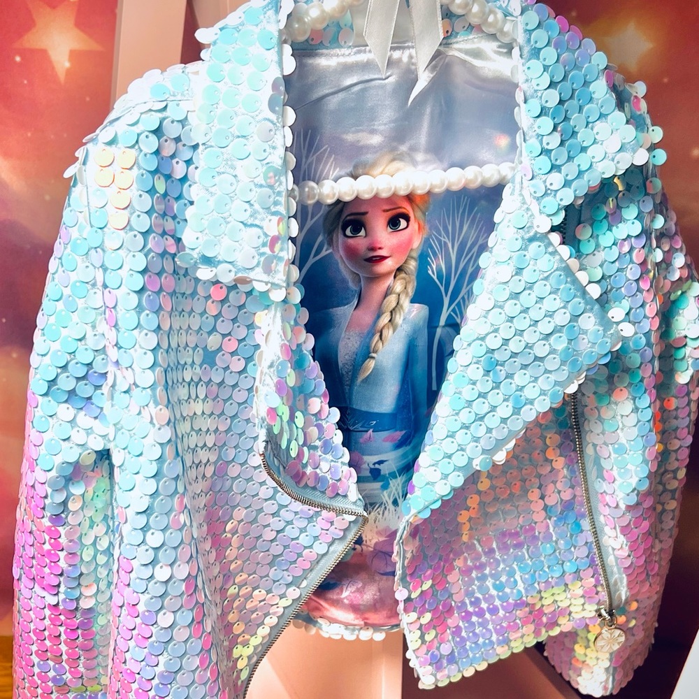 Authentic Disney Frozen Elsa sequin jacket